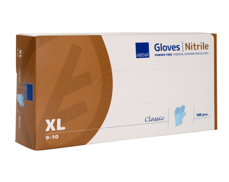 Abena Medical Nitril Handschuhe Classic Blau (100Stk.)